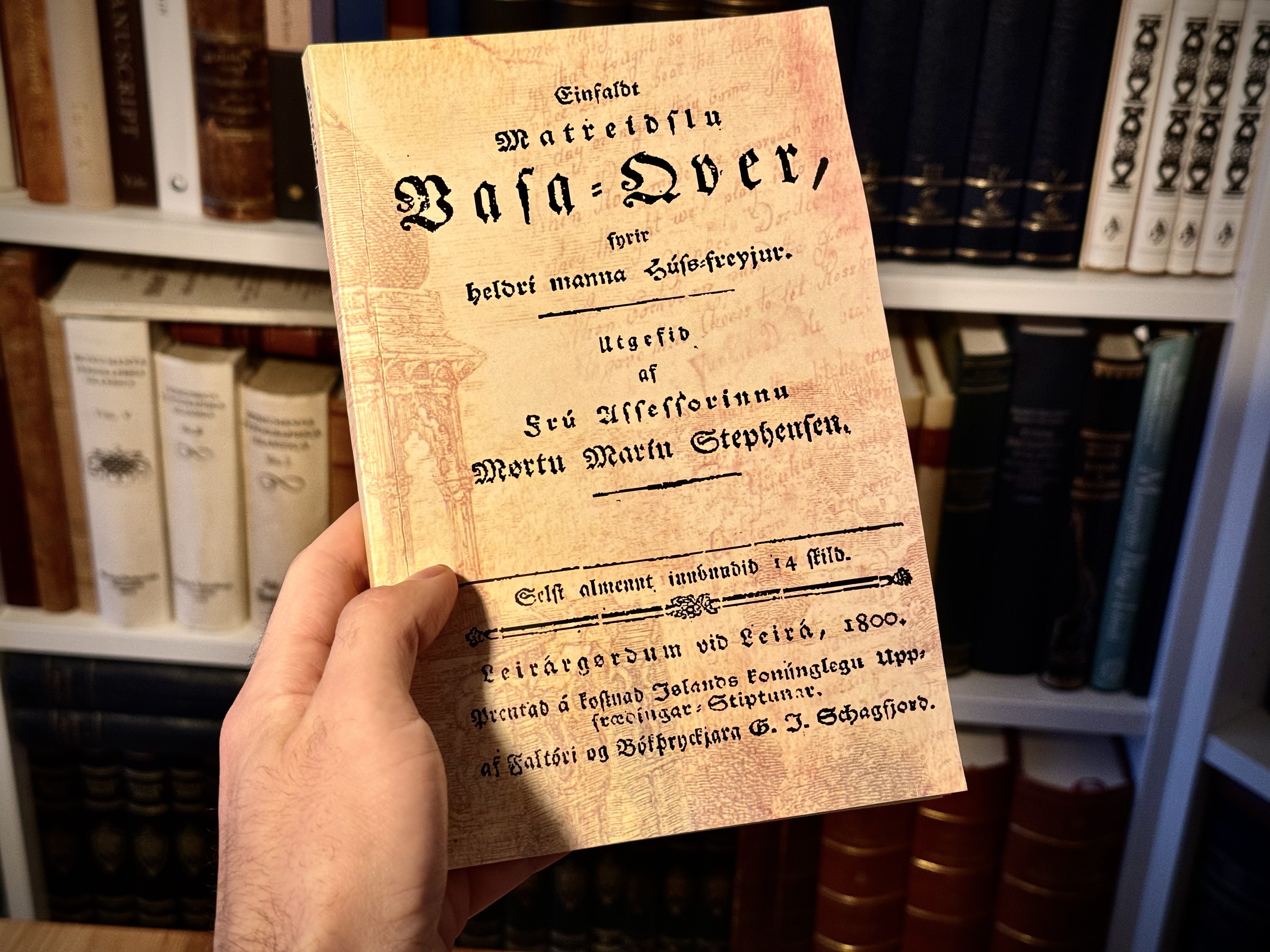 Il più antico ricettario islandese